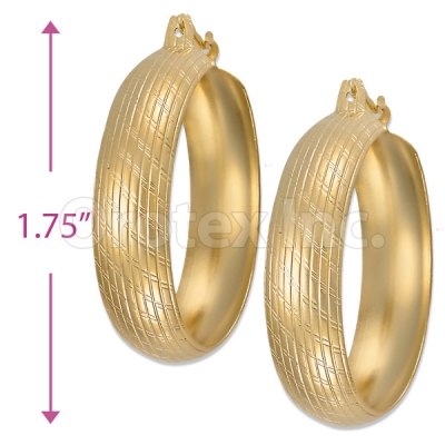 Oro Tex Gold Layered Hoop Earrings