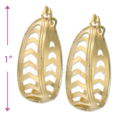 Oro Tex Gold Layered Hoop Earrings