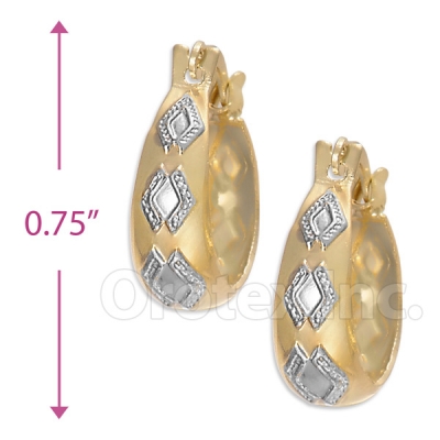 107049 Gold Layered Hoop Earrings