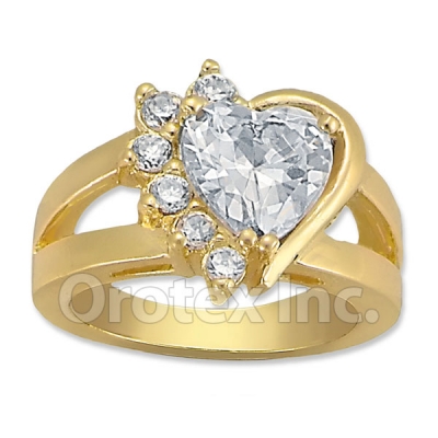 Orotex Gold Layered CZ Women's Ring