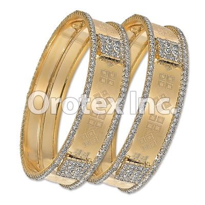 B001Gold Plated CZ Bangle