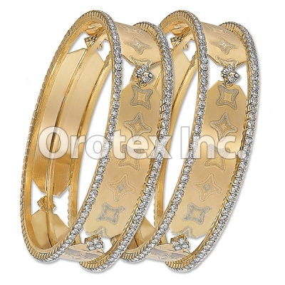 B002Gold Plated CZ Bangle