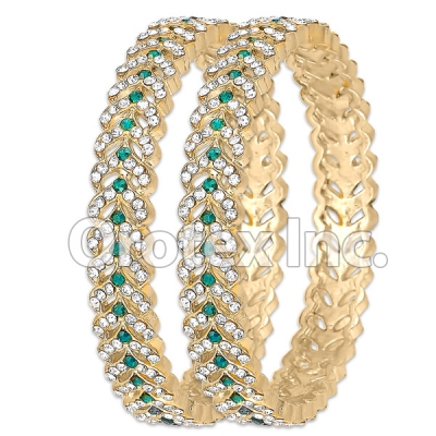 B089 Gold Layered CZ Bangle