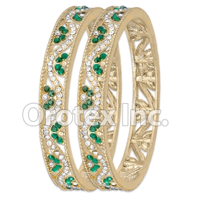 B092 Gold Layered CZ Bangle