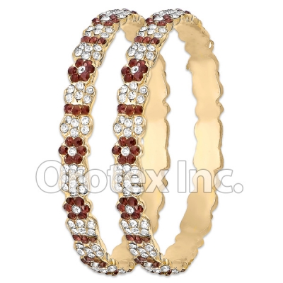 B096 Gold Layered CZ Bangle