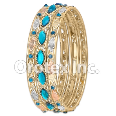 B098 Gold Layered CZ Bangle