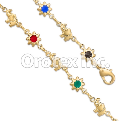 BR006C  Gold Layered CZ Bracelet