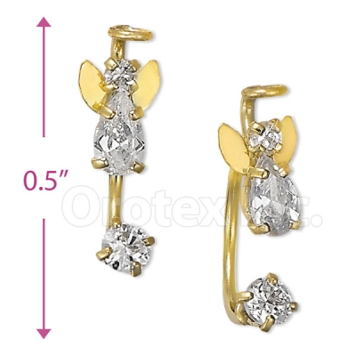 CH556 Gold Layered CZ Stud Earrings