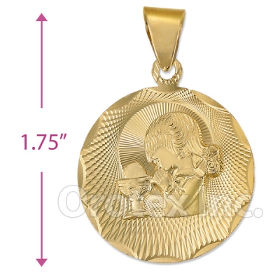 CL51  Gold Layered First Communion Charm (Girls)