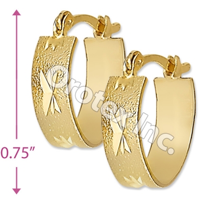 EH082 Gold Layered Hoop Earrings