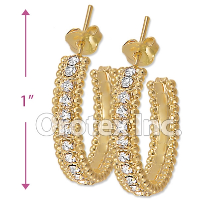 ES002 Gold Layered CZ Stud Earrings