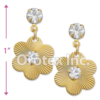 ES020 Gold Layered CZ Stud Earrings