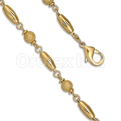 Orotex Gold Layered Fancy W bracelets