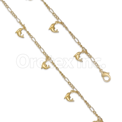 Orotex Gold Layered Fancy W bracelets