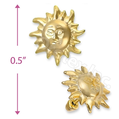 Orotex Gold Layered Stud Earrings