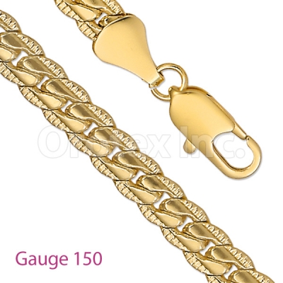 GFC3-3 Gold Layered Fancy Chain Gauge 150