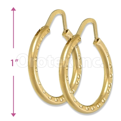 Orotex Gold Layered Hoop Earring