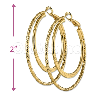 Orotex Gold Layered Hoop Earrings