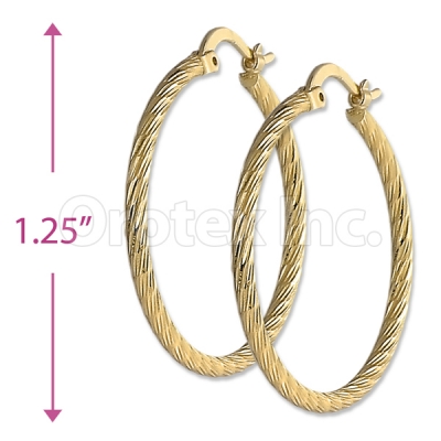 Orotex Gold Layered Hoop Earrings