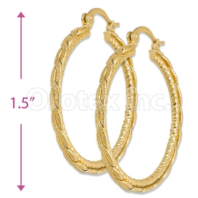 Orotex Gold Layered Hoop Earrings