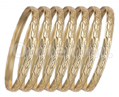 Indian Gold Plated Semanario Bangle