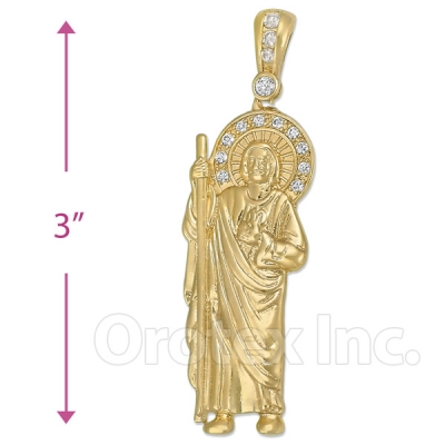 Oro Tex Gold Layered San Judas Charm