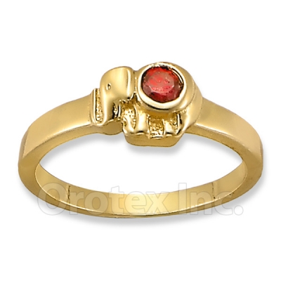 Orotex Gold Elephant Kid's Ring