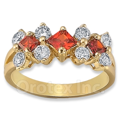 Orotex Gold Layered CZ Women's Ring