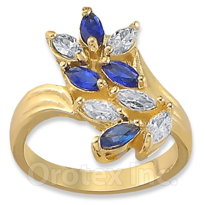 Orotex Gold Layered CZ Women's Ring