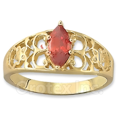 Orotex Gold Layered CZ Women's Ring