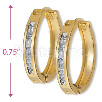 Orotex Gold Layered CZ Earring