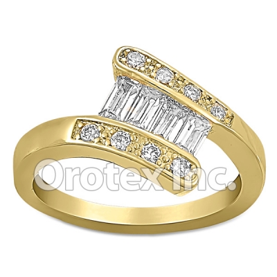 JAB011 Gold Layered CZ Ring