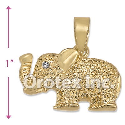 P008 Gold Layered CZ Charm