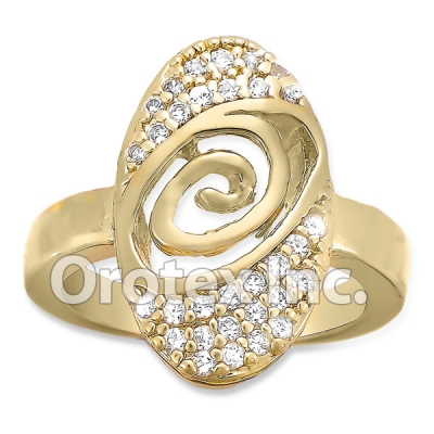 R062C Gold Layered CZ Ring