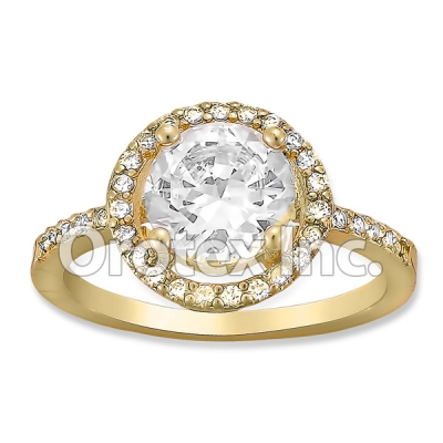 R066 Gold Layered CZ Ring