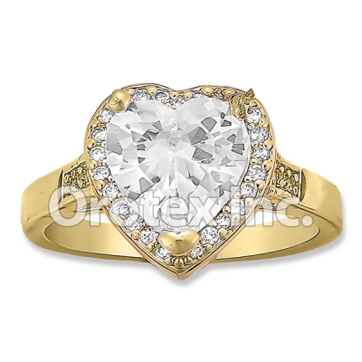R070 Gold Layered CZ Ring