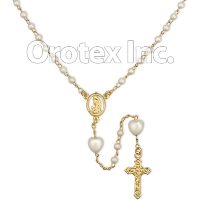 RSR001 Gold Layered Pearl Rosary