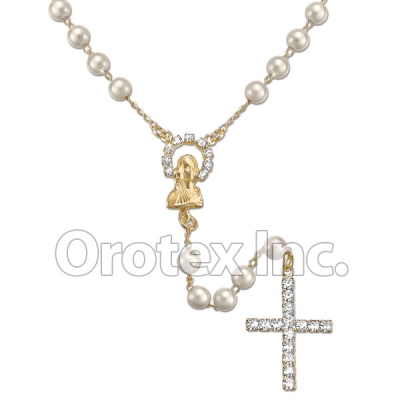 RSR008 Gold Layered CZ Rosary