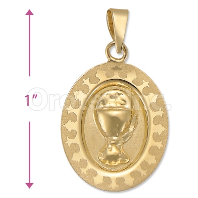 Oro Tex Gold Layered First Communion Charm