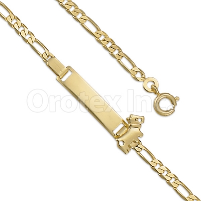 YMD117 Gold Layered ID Bracelet