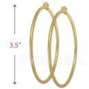 102010 Gold Layered Hoop Earrings